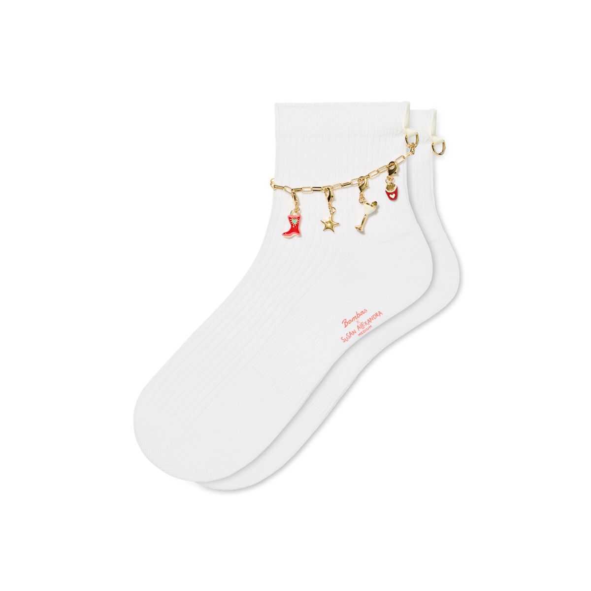 Bombas x Susan Alexandra Charms and Anklet Quarter Socks