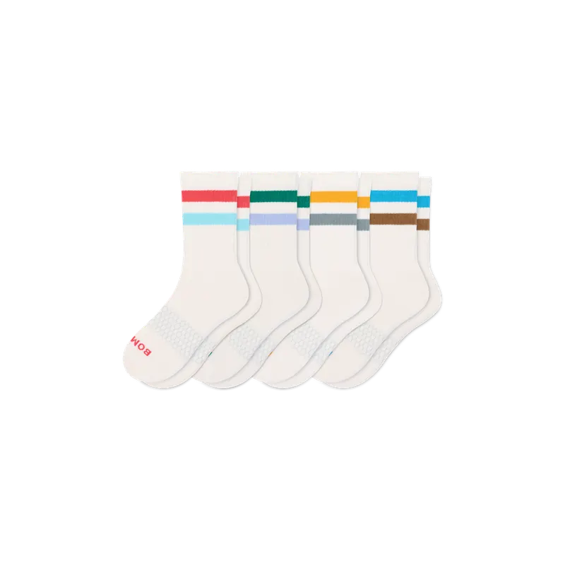 Youth Vintage Stripes Calf Sock 4-Pack