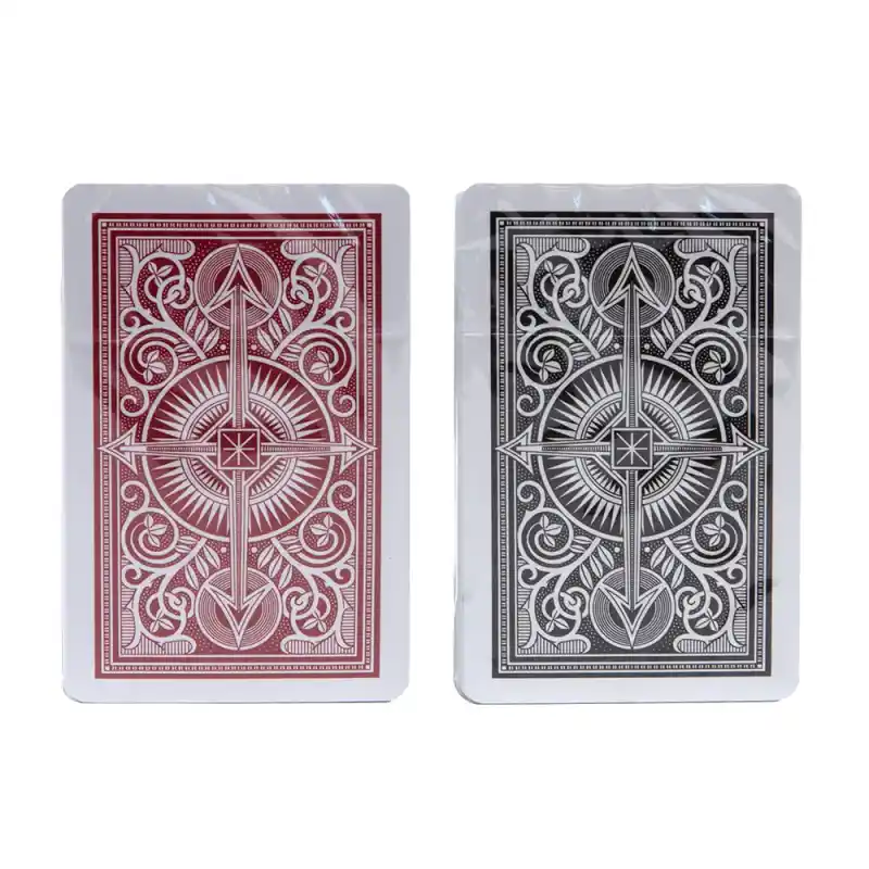Kem Arrow Playing Cards, Bridge Size, Black & Red, 2-Deck Set