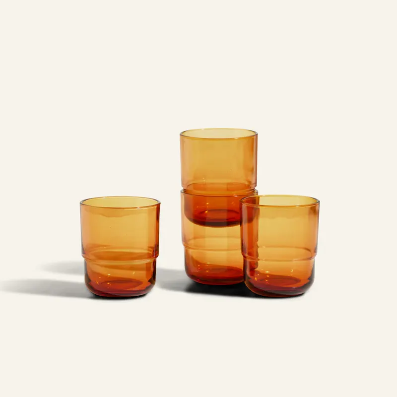Short Night + Day Glasses - Set of 4 / Sunset